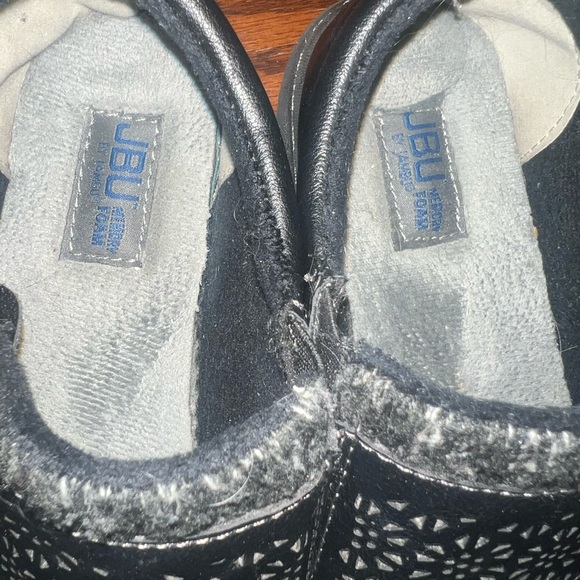 JBU Black Perforated Slip-On Flats - Picture 2 of 5